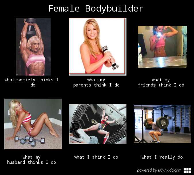 What My Friends Think I Do - Female Bodybuilding