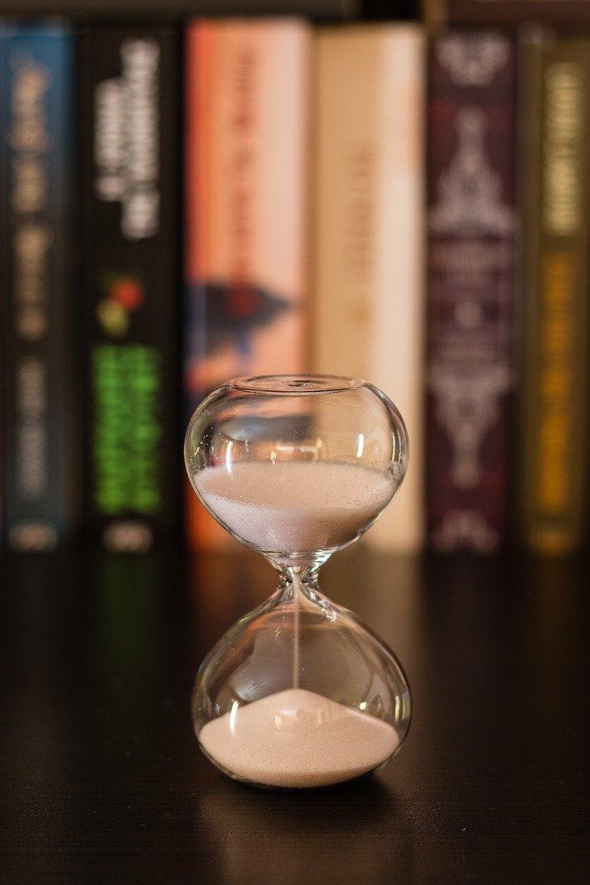 hourglass, library, books-4385720.jpg
